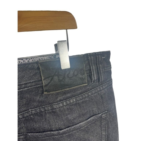Akoo Jeans Mens Size 42 No Rivals Big Oak Fit Black Denim Straight Leg - Picture 4 of 12